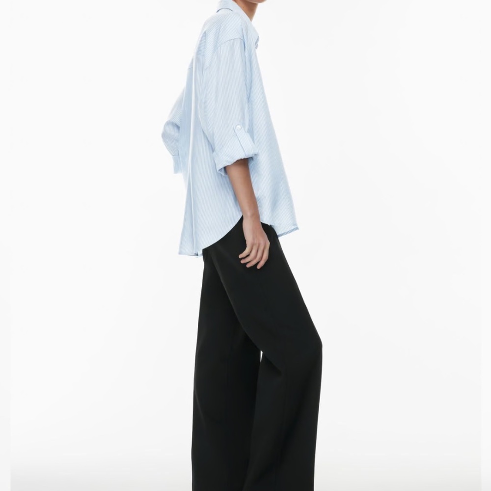 Aritzia Babaton Archive Shirt Size XS Blue Stripe - Picture 4 of 7